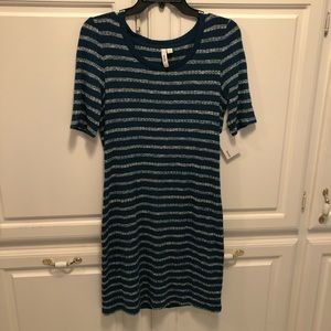 Kenzie Peacock Stretch Short Sleeve Knit Dress NWT Women’s Size Medium